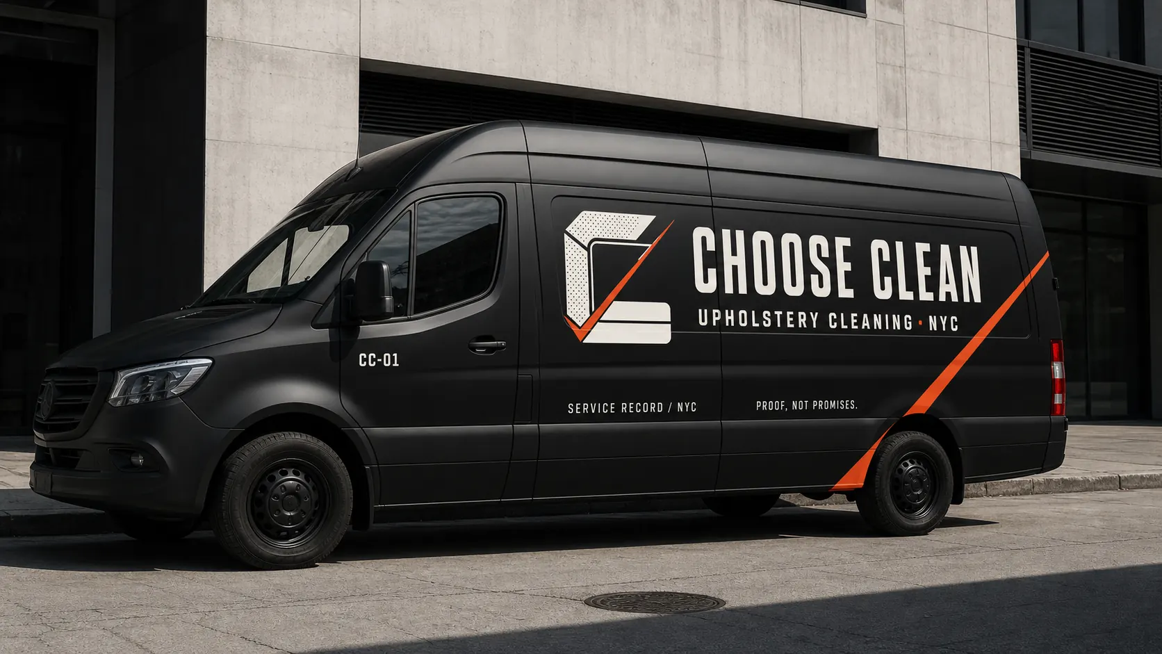 Choose Clean service van